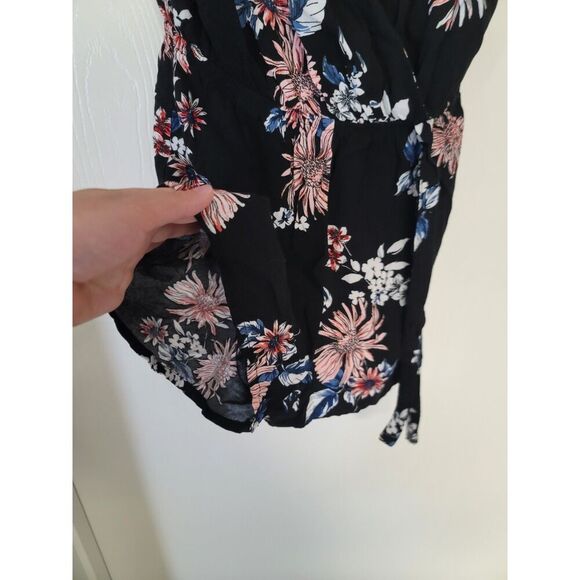 Womens floral patterned Joe B short sleeve romper - Picture 2 of 4